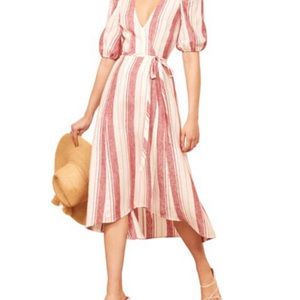 Reformation Waves Wrap dress. Size OR.